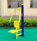 户外运动设施单人坐推训练器95*64*200